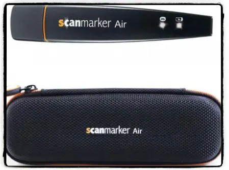 Scanmarker Air a pouzdro.